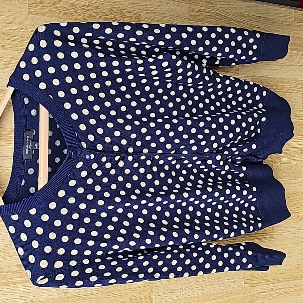 Navy/tan Sz S Spense Knits